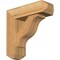 Ekena Millwork Funston Craftsman Rough Sawn Bracket w/ Offset Brace, Western Red Cedar, 6"W x 18"D x 18"H BKT0604X18X18FST04RWR - alternate 1